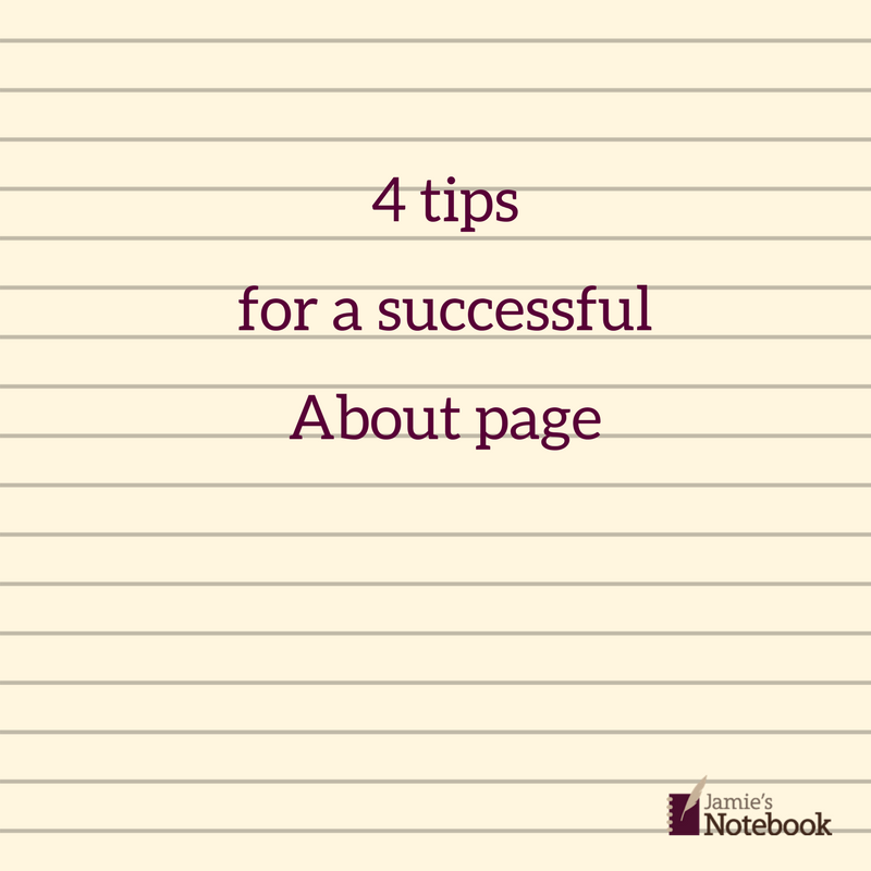 4 tips for a successful About page on your website | | Jamie's Notebook