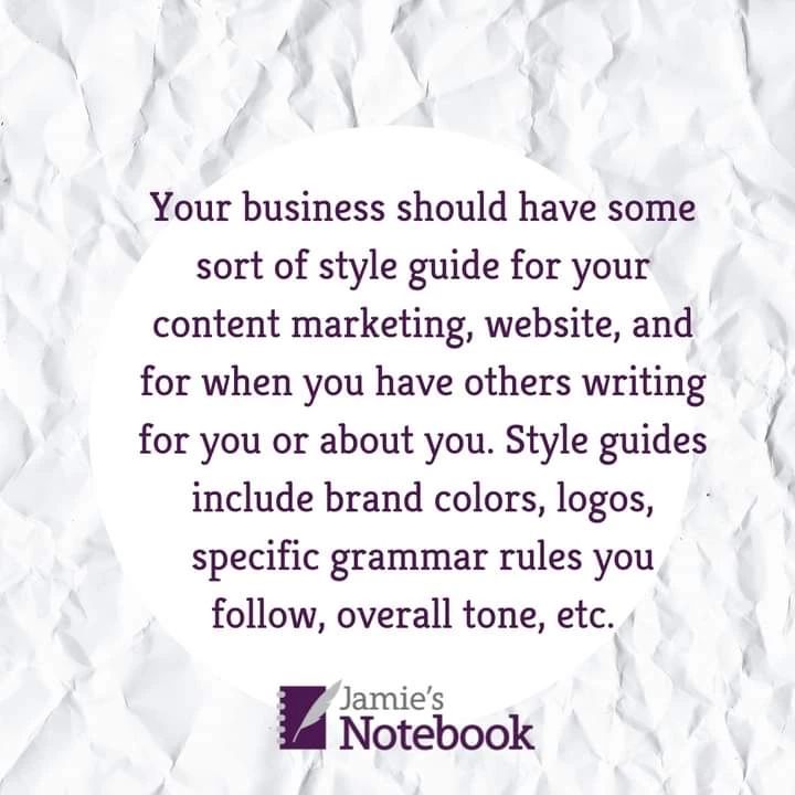 Why Your Business Needs A Brand Guide – Jamie's Notebook